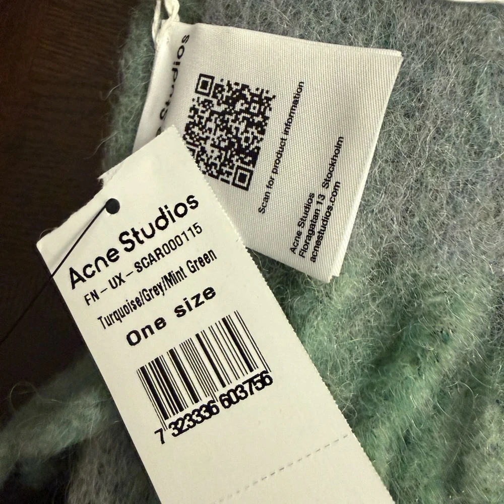 NWT Acne Studios Pastel Multi-Color Cozy Scarf - Picture 6 of 10